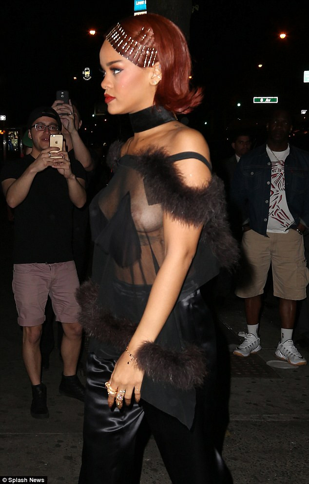 Rihanna Nipple Slip